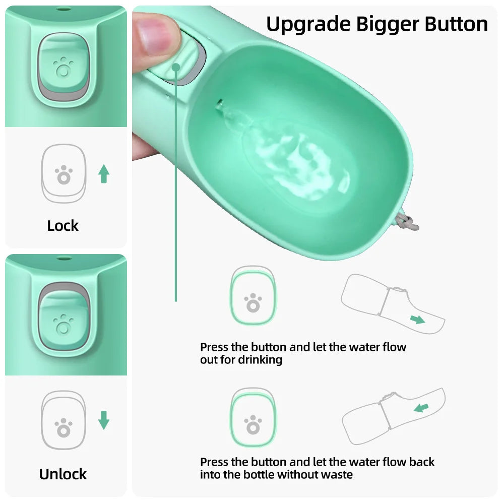 Portable Leak-Resistant Dog Water Bottle