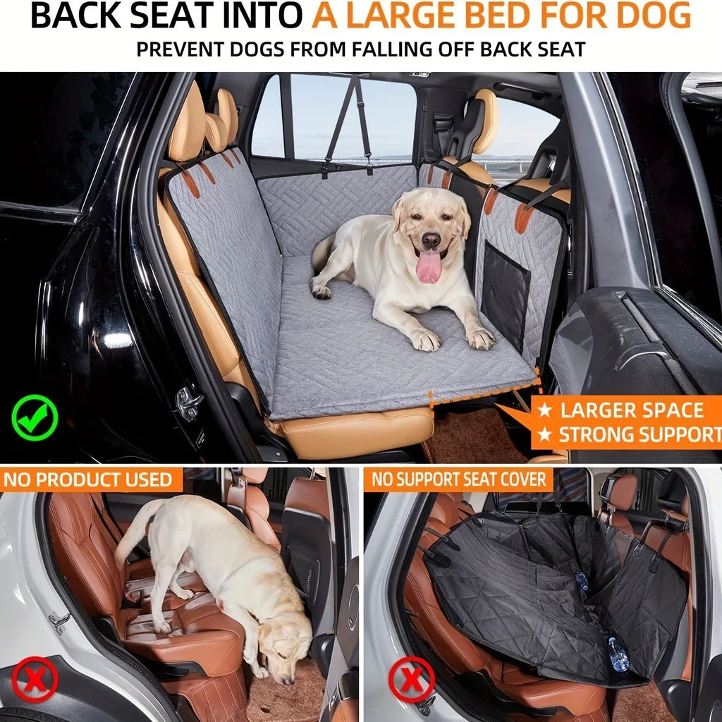 Waterproof Dog Car Back Seat Hammock Cover