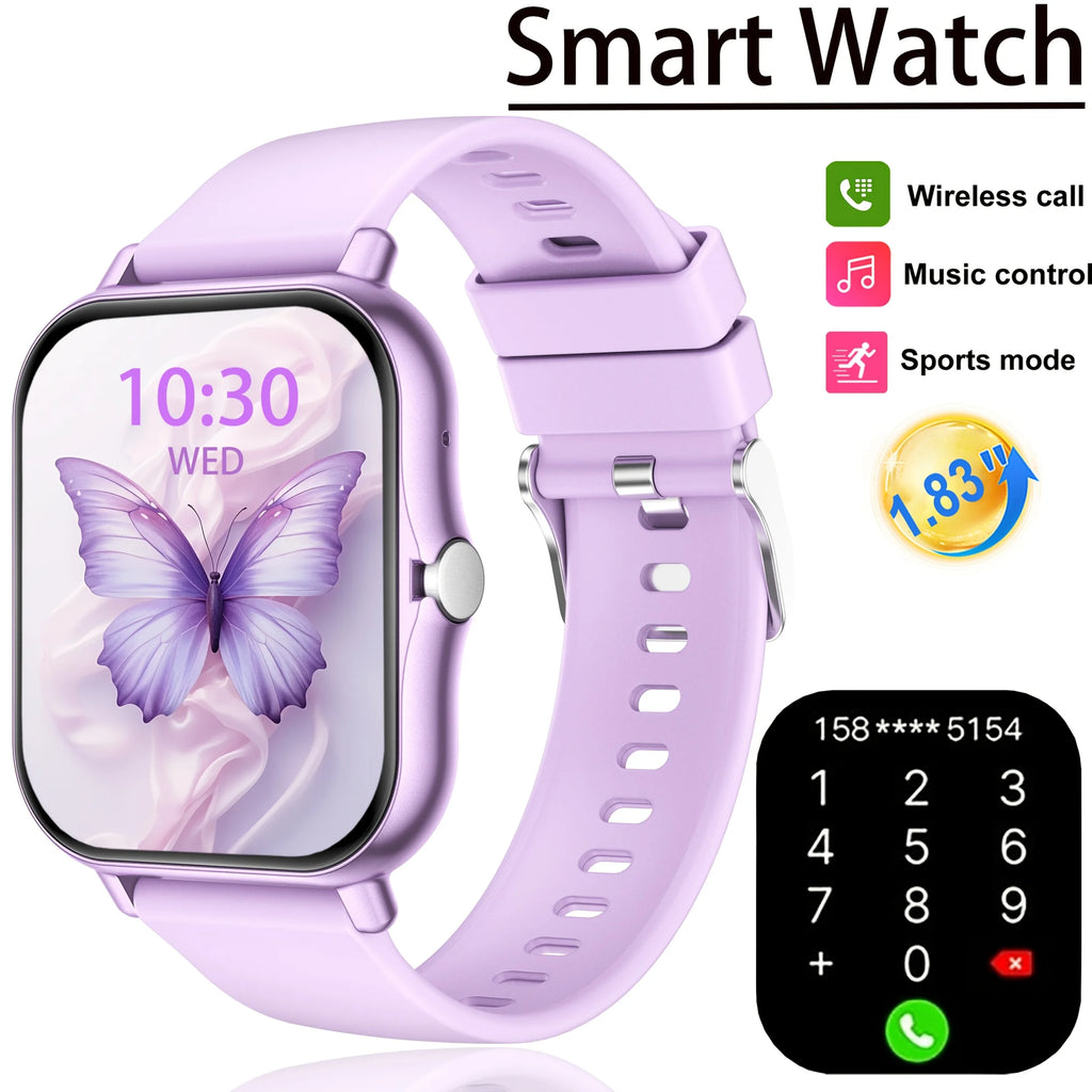 1.83" Full-Screen Touch Smart Watch – Fitness & Activity Tracker