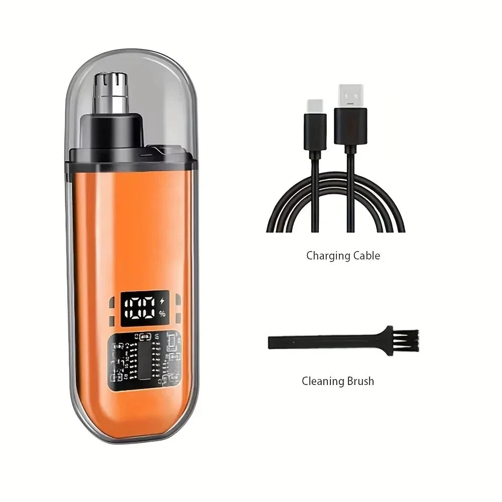 USB-C Rechargeable Nose & Ear Hair Trimmer – Compact Portable Grooming Tool