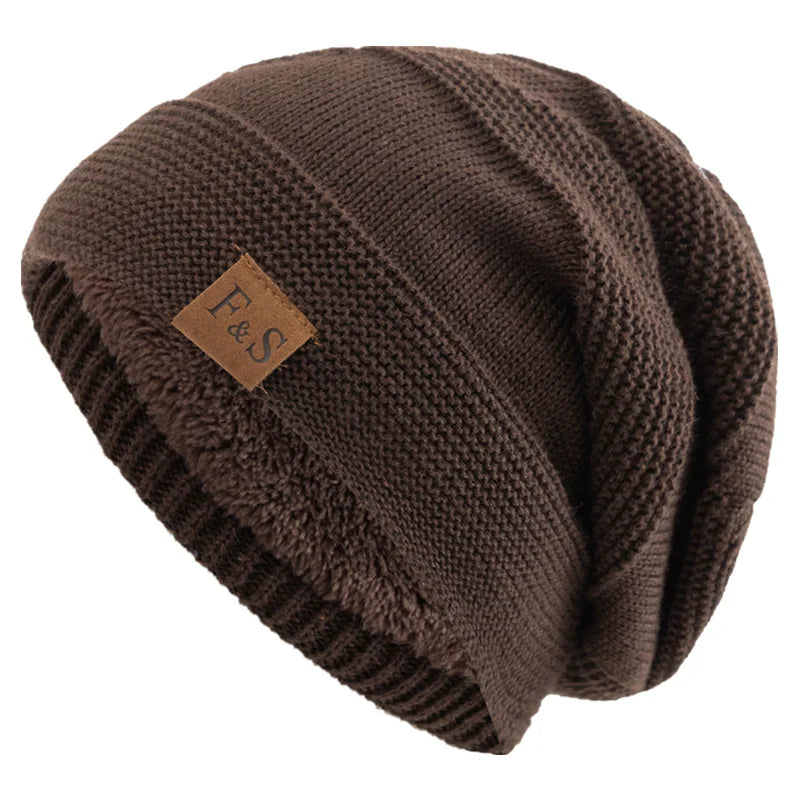 Unisex Fleece-Lined Winter Beanie Hat