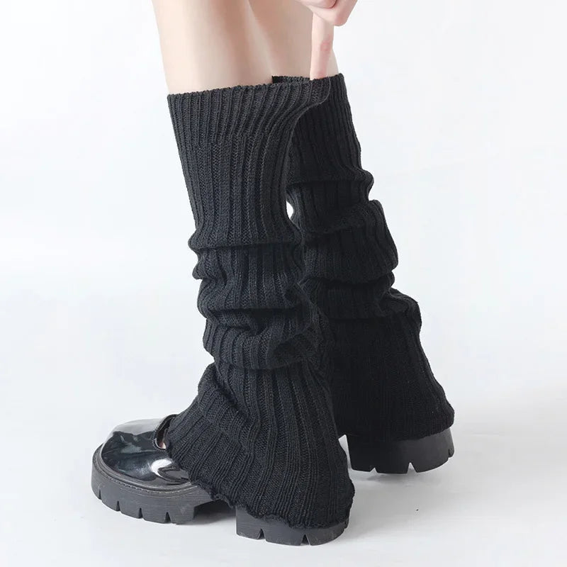 Women's Knitted Leg Warmers – Soft Cozy Winter Boot Socks