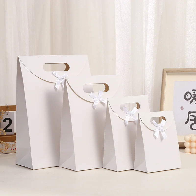 50-Pack Paper Gift Bags with Handles for Parties & Holidays