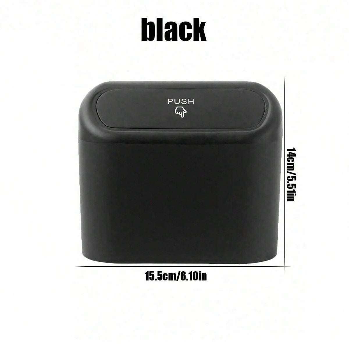 Mini Car Trash Can with Lid – Portable Car Waste Bin & Bag Set