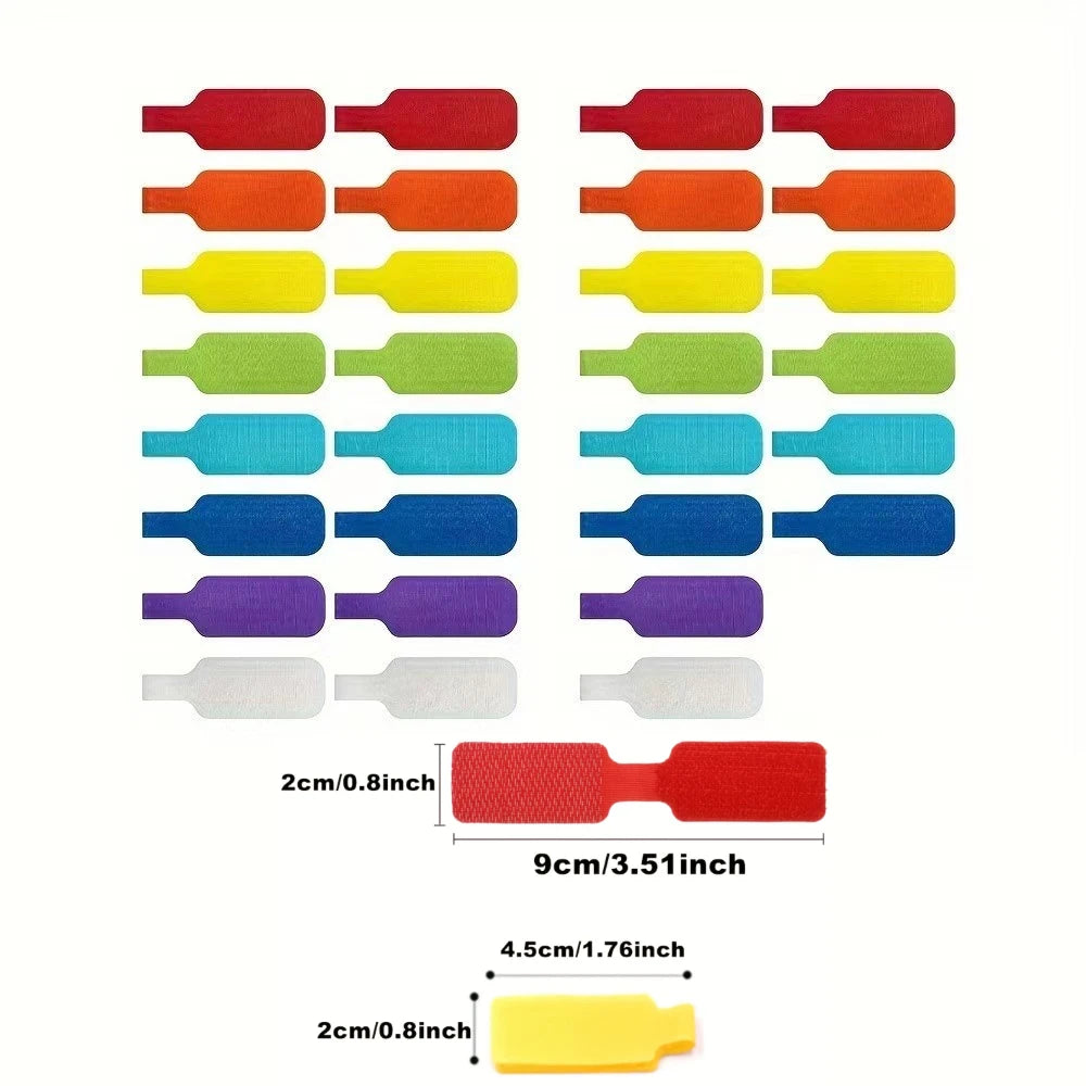 Reusable Waterproof Cable Labels – Color-Coded Wire Organizers