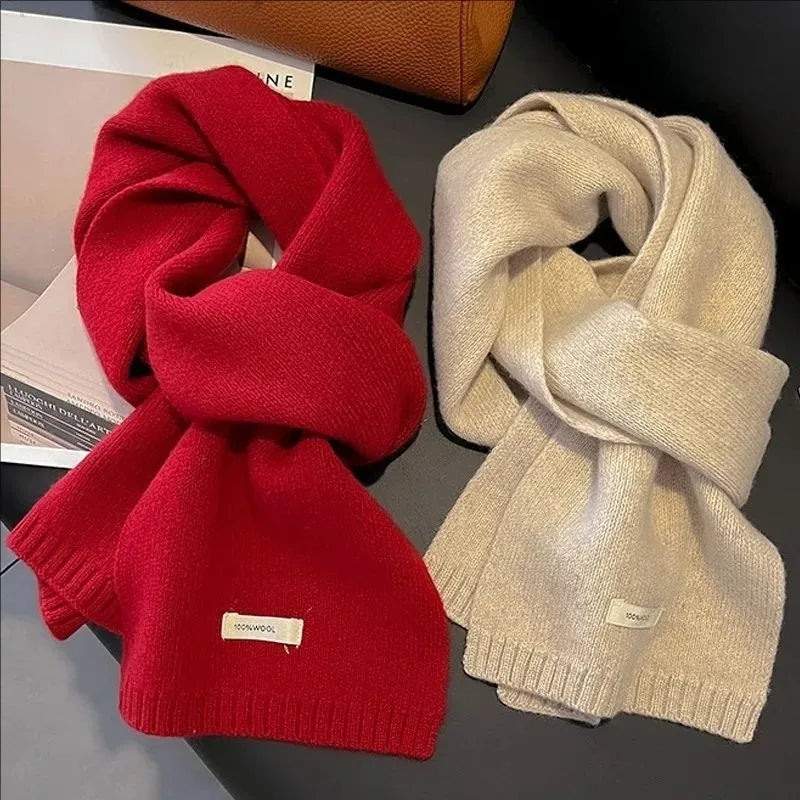 Women's Warm Winter Scarf – Soft Solid Color Shawl