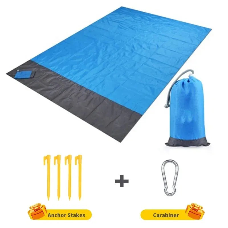 200 × 140cm Sandproof Waterproof Beach Blanket – Lightweight Outdoor Picnic Mat