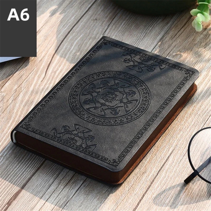 Vintage Leather Notebook – Portable Writing Journal & Diary