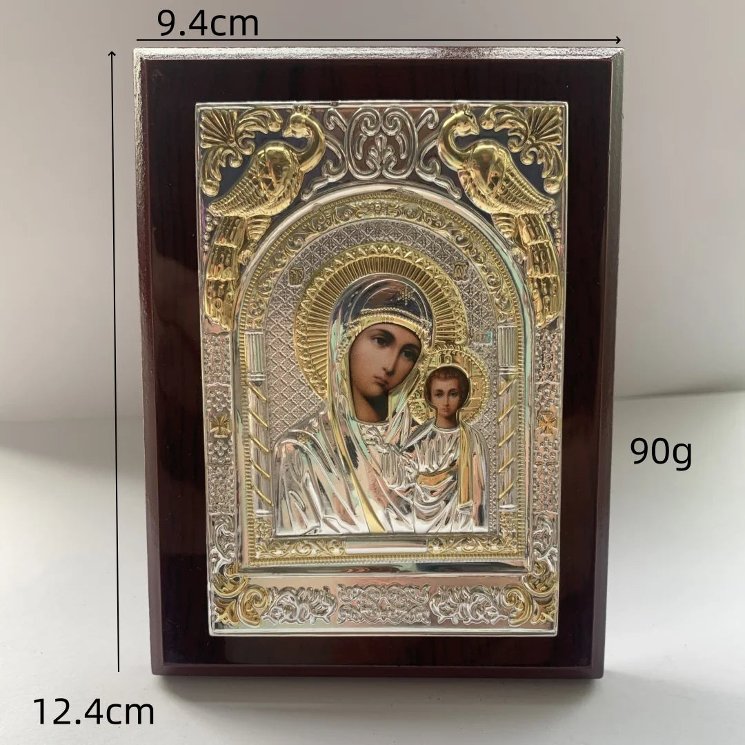 Wooden Jesus Icon – Christian Christmas Home Decor
