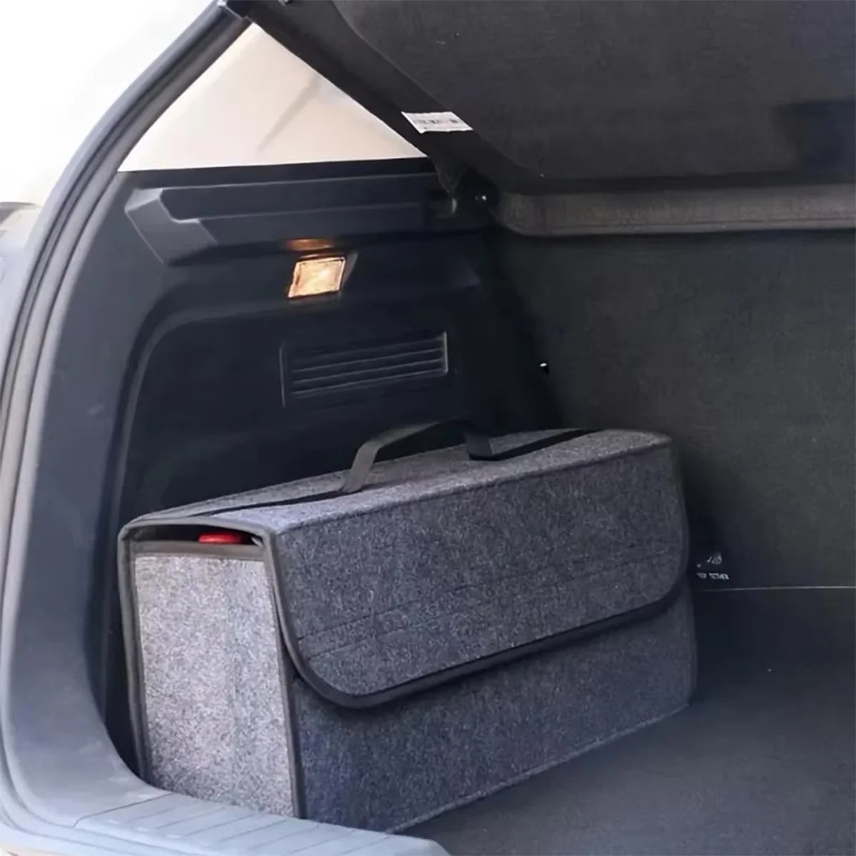 Car Trunk Felt Storage Box – Foldable Vehicle Organizer Bag