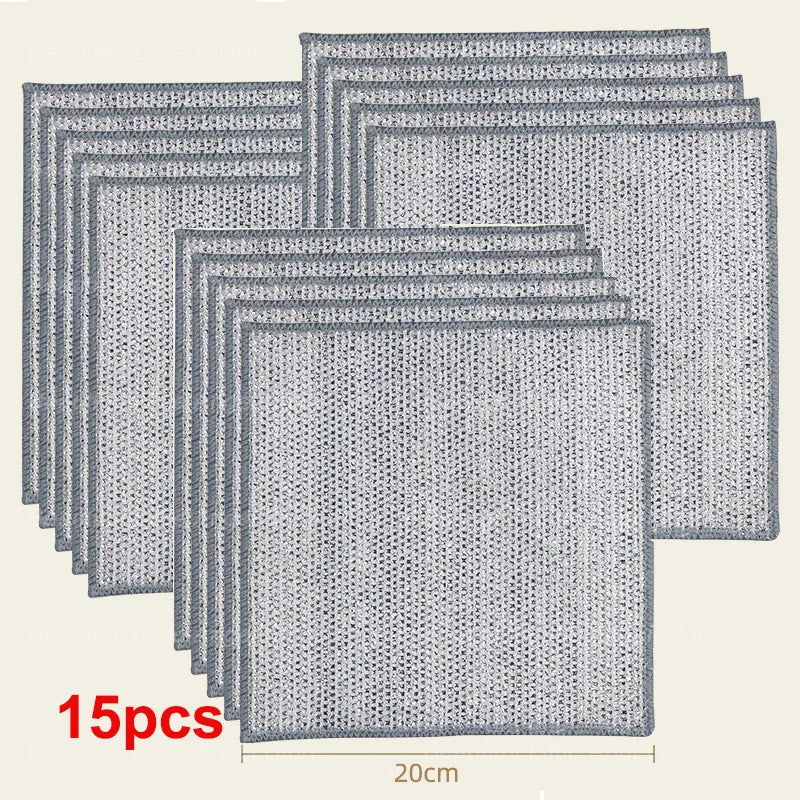 Steel Wire Cleaning Cloth – Reusable Kitchen Scrubbing Pads