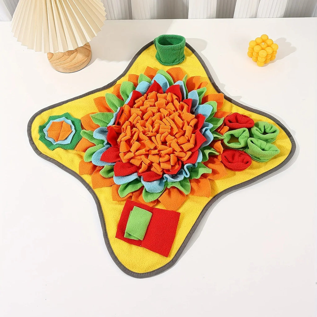 Interactive Dog Snuffle Mat and Feeding Puzzle