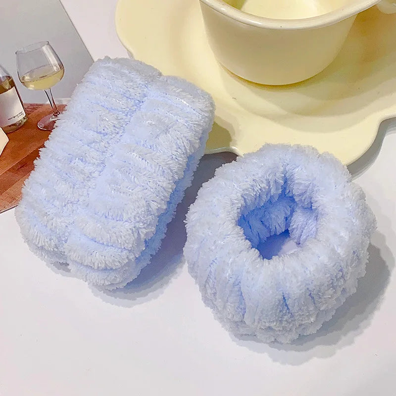 Soft Microfiber Wrist Wash Bands for Face Washing