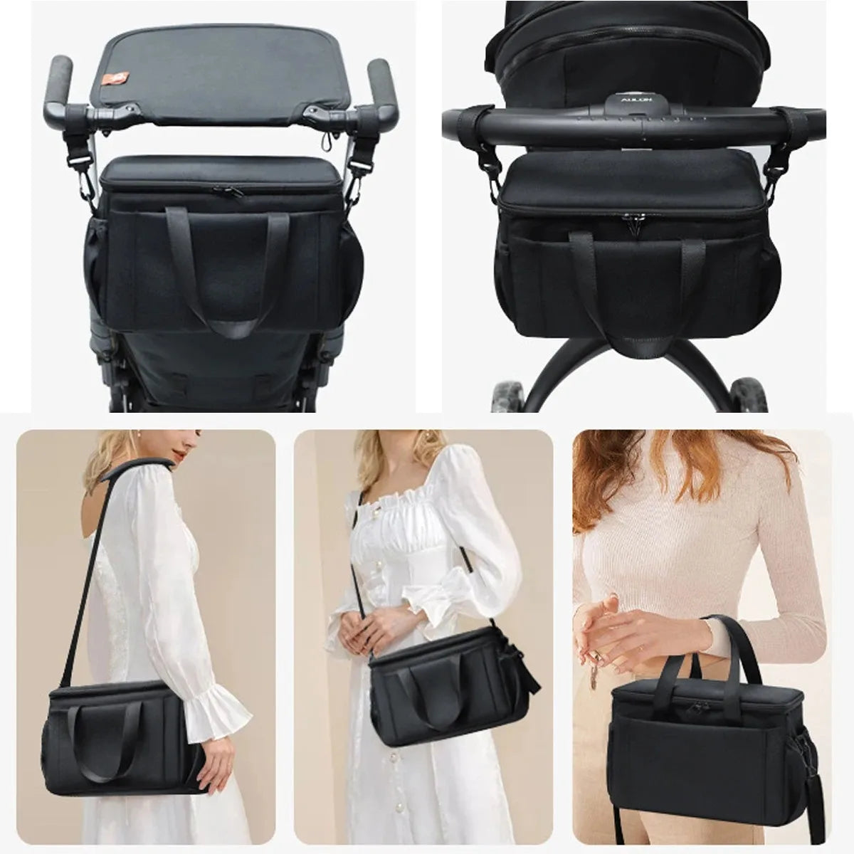 Large Capacity Stroller Organizer Bag – Travel Mommy Storage Bag