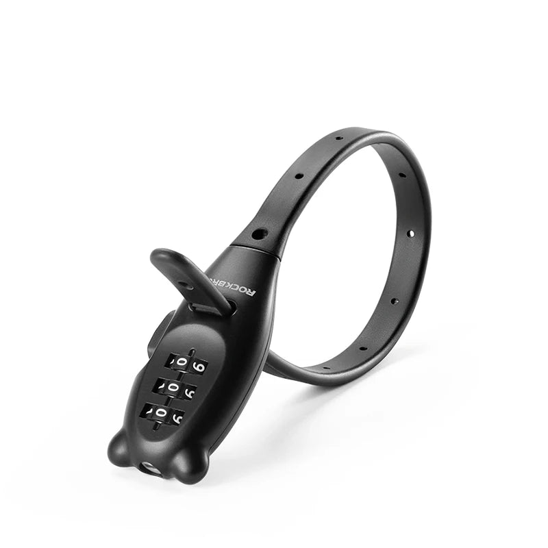 ROCKBROS Portable Bicycle Cable Lock – Compact Anti-Theft Bike Security Lock
