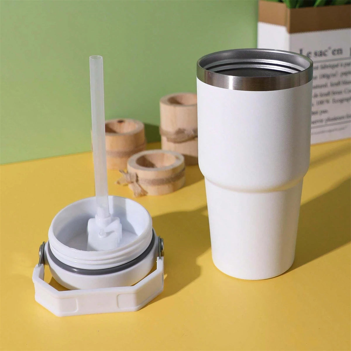 Stainless Steel Insulated Tumbler with Handle